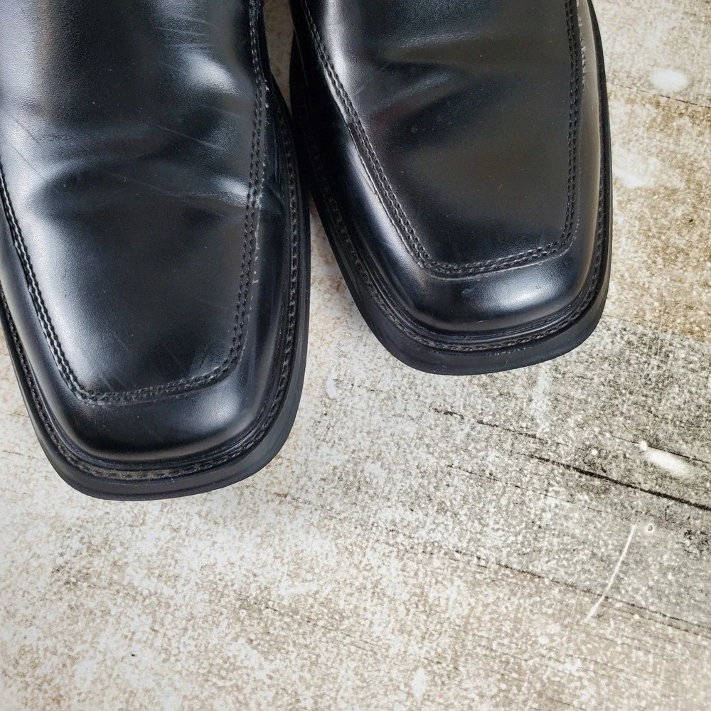 Dockers Lawton Mens Work Dress Loafer Shoe Sz 8.5 M Black Leather Slip Resistant